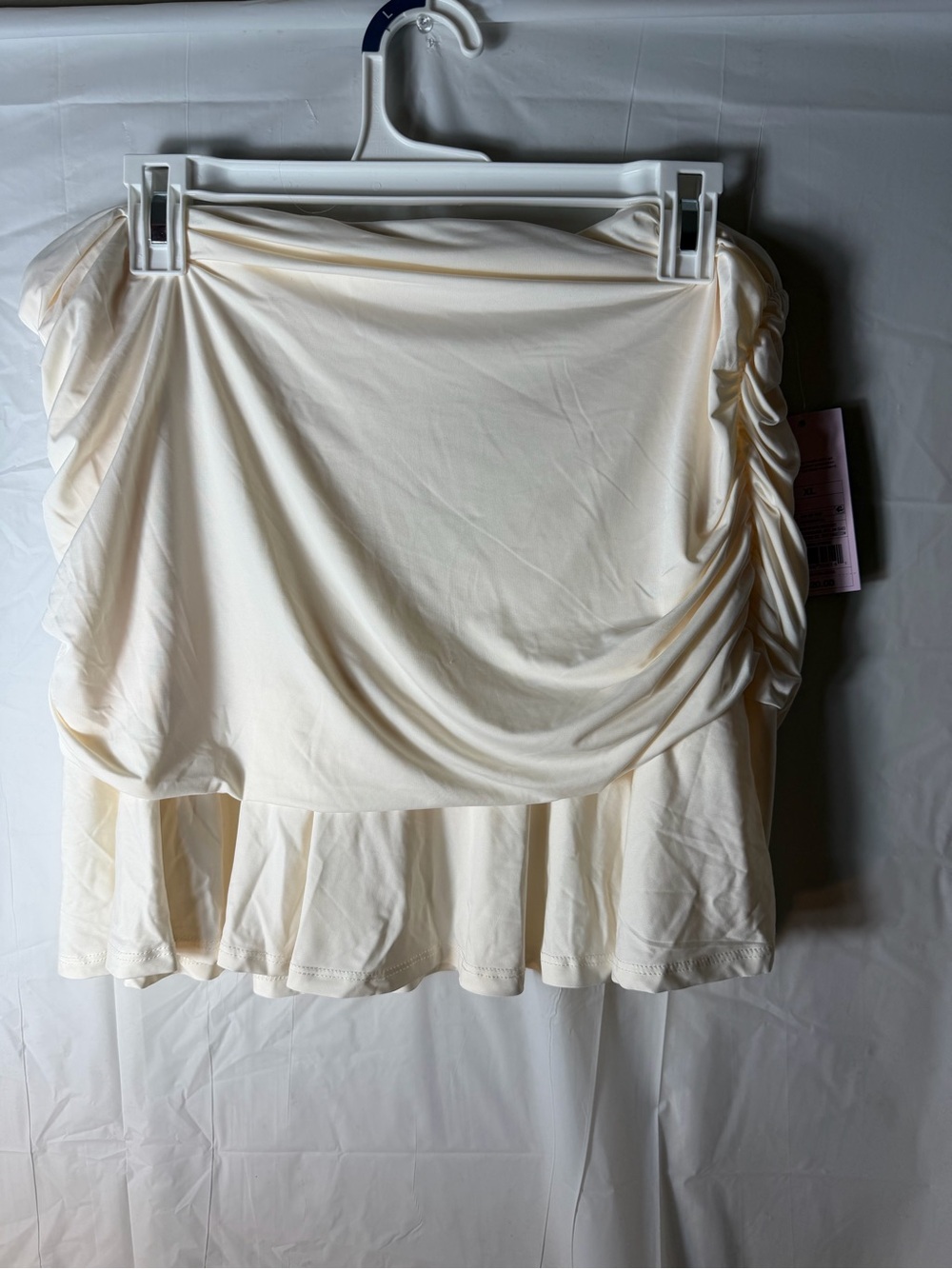 Target Cream Stretch Mini Skirt